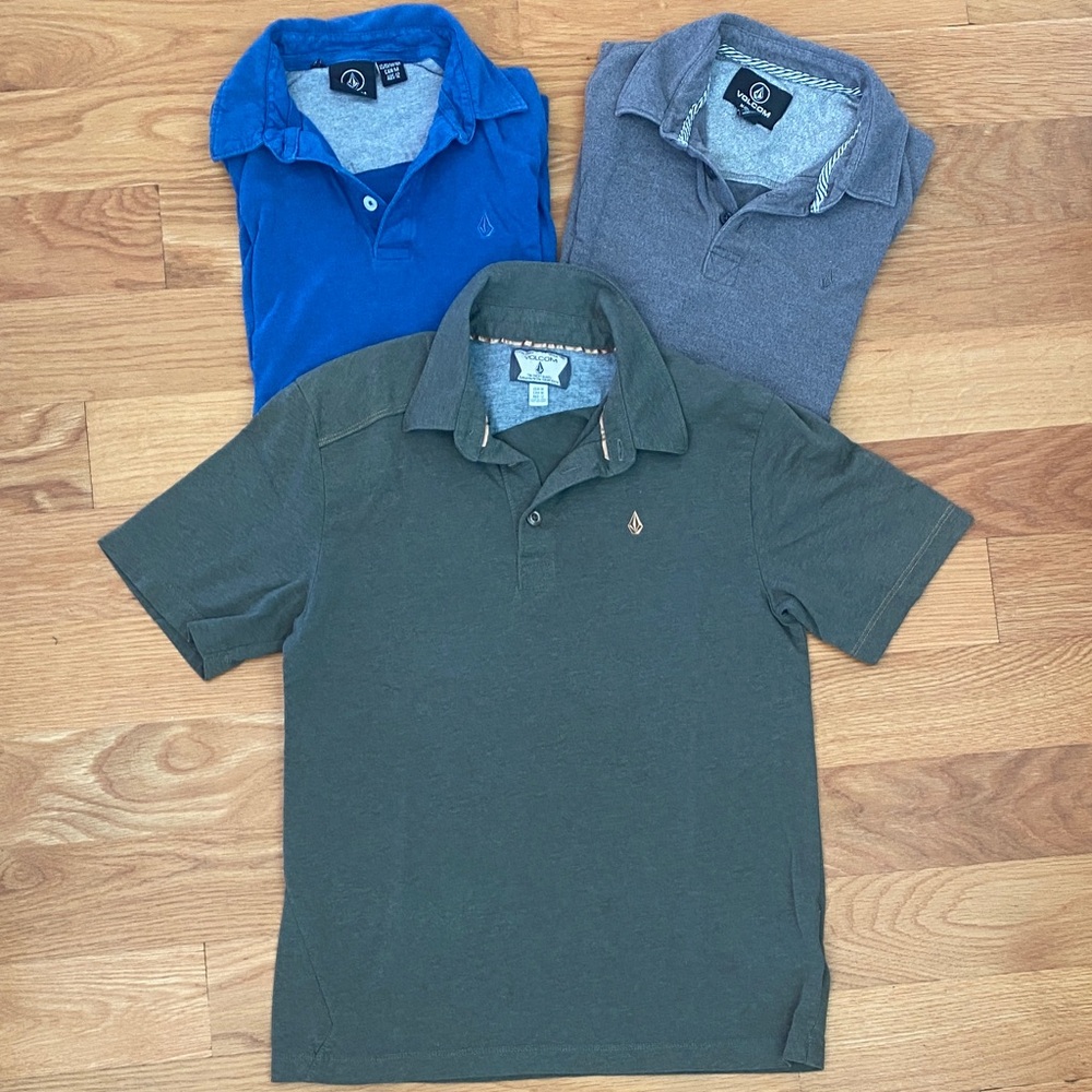 Volcom Shirt Trio - Green, Blue, Gray